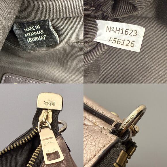 Coach Carry Crossbody Shoulder Handbag Purse Light Pink / Rose Gold F56126 - Picture 13 of 13